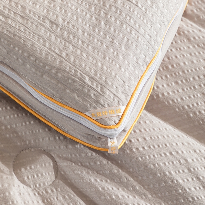 91家纺网 家纺一手货源 找家纺 爱宝被业 2025新款针织棉华夫格被-子母被 浅灰