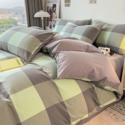 91家纺网 家纺一手货源 找家纺 （总）芃成 2023新款全棉水洗棉四件套