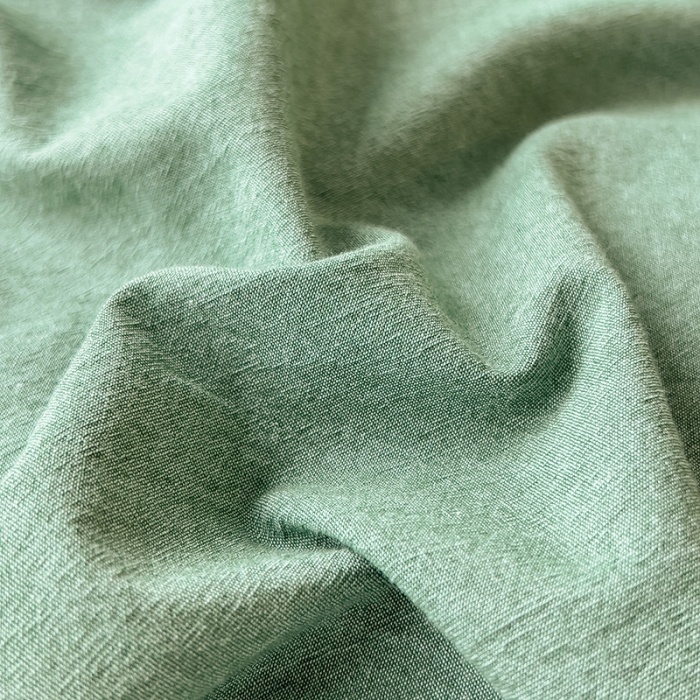 91家纺网 家纺一手货源 找家纺 芃成 2023新款全棉水洗棉四件套 草绿配米色