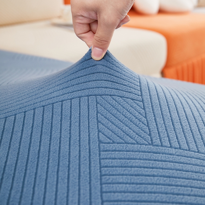 91家纺网 家纺一手货源 找家纺 天下布艺 2023新款初见裙边摇粒绒沙发垫 初见-拼色