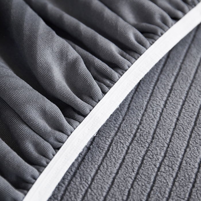 91家纺网 家纺一手货源 找家纺 天下布艺 2023新款初见裙边摇粒绒沙发垫 初见-深灰