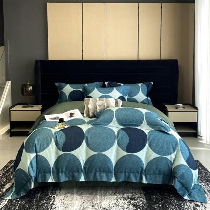 91家纺网 家纺一手货源 找家纺 （总）朵美 2023新款50支全棉数码印花磨毛四件套