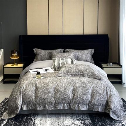 91家纺网 家纺一手货源 找家纺 （总）朵美 2023新款50支全棉数码印花磨毛四件套