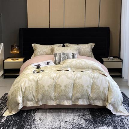 91家纺网 家纺一手货源 找家纺 （总）朵美 2023新款50支全棉数码印花磨毛四件套