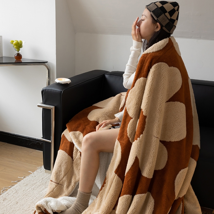 91家纺网 家纺一手货源 找家纺 (总) 安莱生活 2023新品专版锦芙绒太阳花毛毯