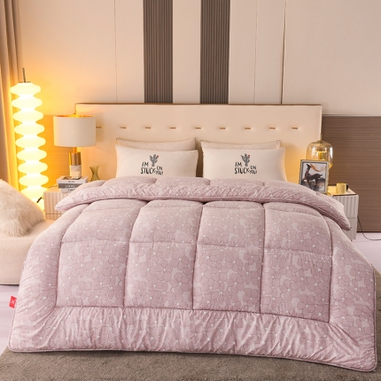 91家纺网 家纺一手货源 找家纺 水洗印花暖冬被 冬被 被子 印花被