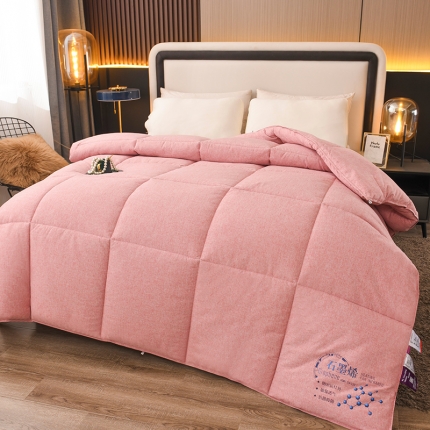 91家纺网 家纺一手货源 找家纺 色织石墨烯保暖被 被子保暖冬被