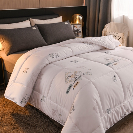 91家纺网 家纺一手货源 找家纺 印花羊毛被被子冬被羊毛被