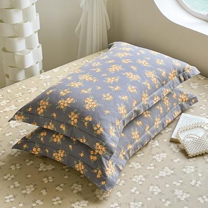 91家纺网 家纺一手货源 找家纺 2023新款全棉枕套（与已发布直角床单同款） 芳菲满园