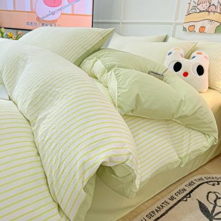 91家纺网 家纺一手货源 找家纺 （总）玉海棠 2023新款水洗棉印花四件套