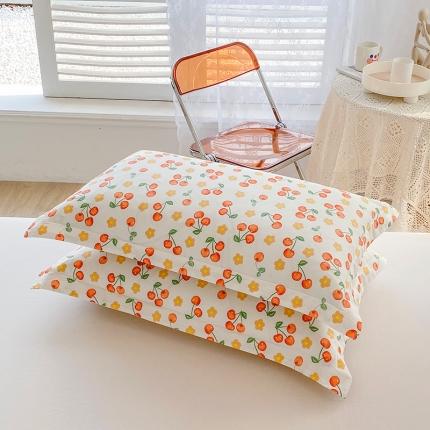 2023新款全棉枕套（与已发布直角床单同款） 樱桃园