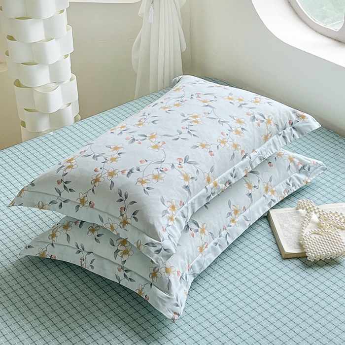 91家纺网 家纺一手货源 找家纺 2023新款全棉枕套（与已发布直角床单同款） 爱洛【AB版床单共用枕套图】