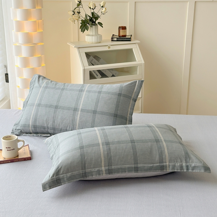 91家纺网 家纺一手货源 找家纺 2023新款全棉枕套（与已发布直角床单同款） 北欧格