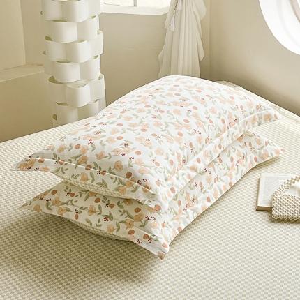 2023新款全棉枕套（与已发布直角床单同款） 花千朵