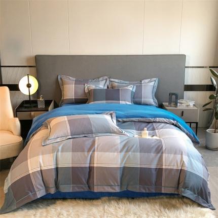 大宽边A纯棉B牛奶绒四件套133*72全棉加绒法兰宝宝兔绒水晶 嘉宇格