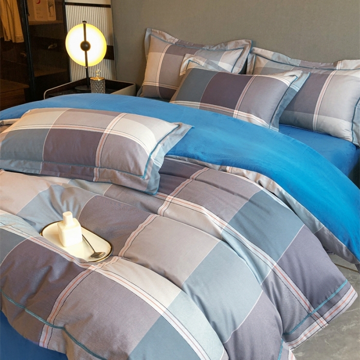 91家纺网 家纺一手货源 找家纺 大宽边A纯棉B牛奶绒四件套133*72全棉加绒法兰宝宝兔绒水晶 嘉宇格