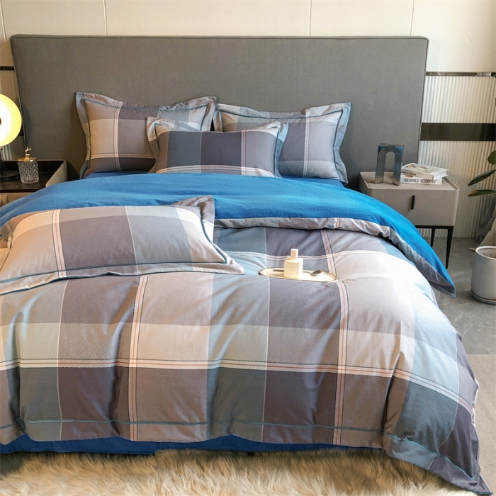 91家纺网 家纺一手货源 找家纺 大宽边A纯棉B牛奶绒四件套133*72全棉加绒法兰宝宝兔绒水晶 嘉宇格