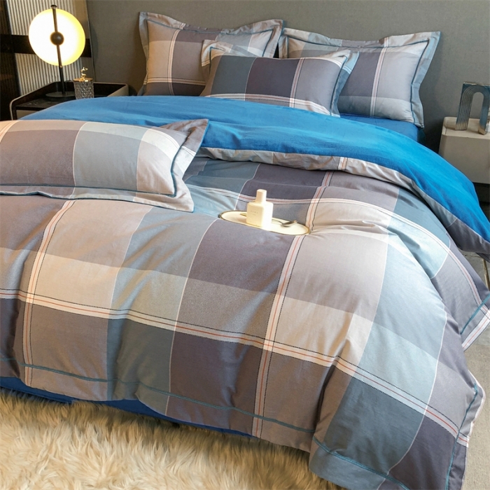 91家纺网 家纺一手货源 找家纺 大宽边A纯棉B牛奶绒四件套133*72全棉加绒法兰宝宝兔绒水晶 嘉宇格