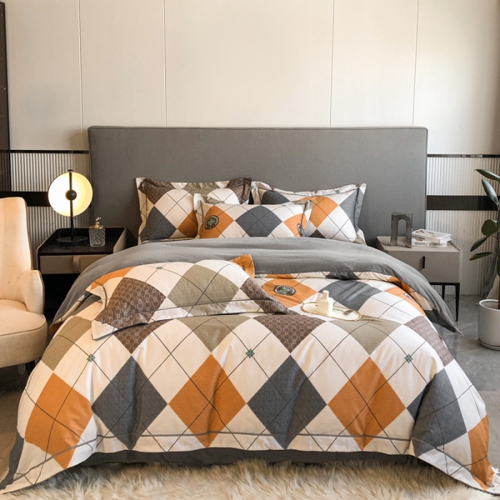 91家纺网 家纺一手货源 找家纺 大宽边A纯棉B牛奶绒四件套133*72全棉加绒法兰宝宝兔绒水晶 卡洛