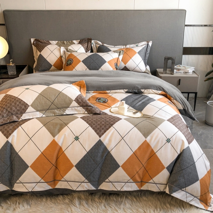 91家纺网 家纺一手货源 找家纺 大宽边A纯棉B牛奶绒四件套133*72全棉加绒法兰宝宝兔绒水晶 卡洛