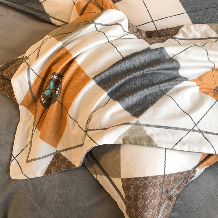 91家纺网 家纺一手货源 找家纺 大宽边A纯棉B牛奶绒四件套133*72全棉加绒法兰宝宝兔绒水晶 卡洛