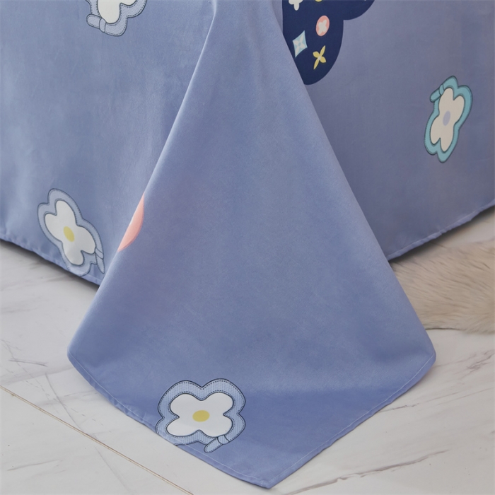 91家纺网 家纺一手货源 找家纺 爱一个家 2024新款植物羊绒四件套 桃心密码