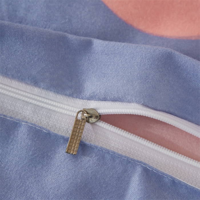 91家纺网 家纺一手货源 找家纺 爱一个家 2024新款植物羊绒四件套 桃心密码