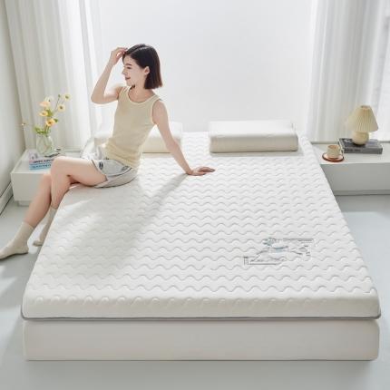 祁恋婷 2023新款A类牛奶丝大豆纤维床垫【床垫遮盖物】刺绣专版 象牙白