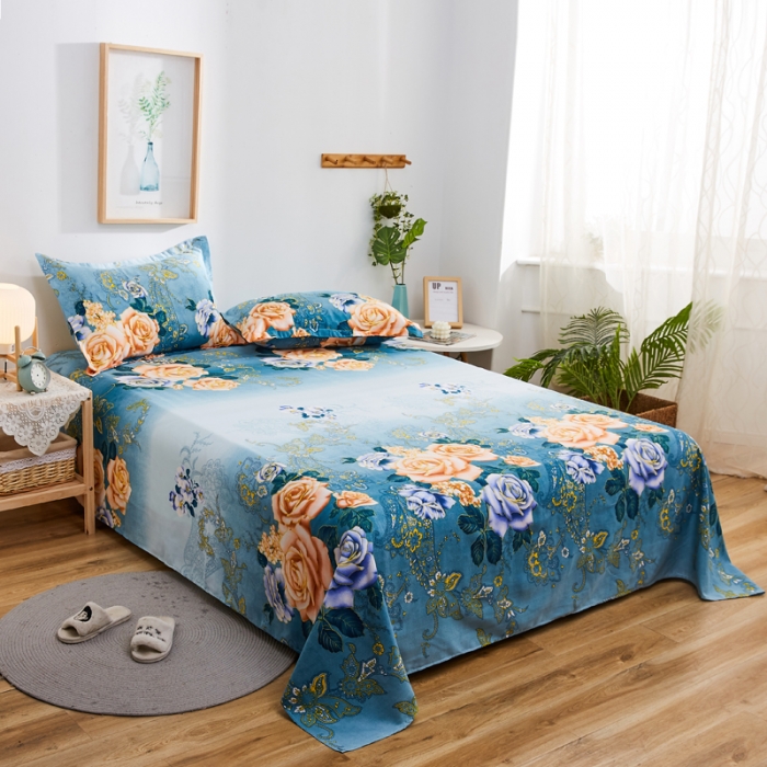 91家纺网 家纺一手货源 找家纺 爱一个家 2023新款植物羊绒单被套 素雅风情