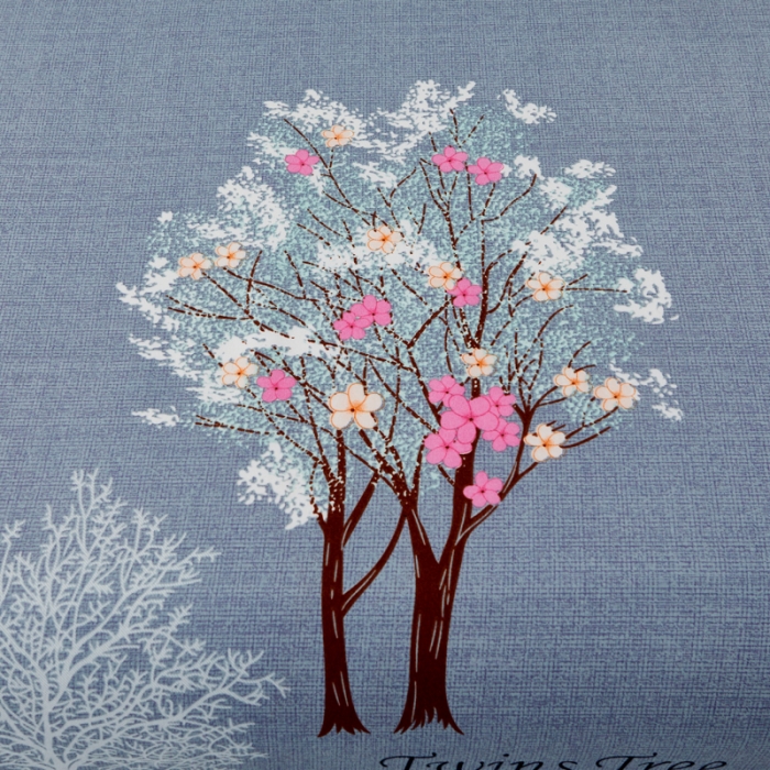 91家纺网 家纺一手货源 找家纺 爱一个家 2023新款植物羊绒单被套 清新绿叶