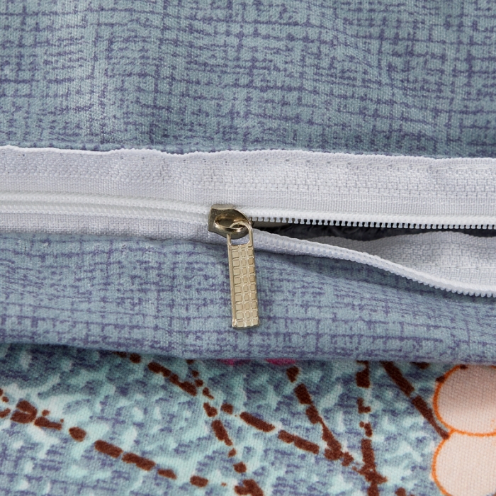 91家纺网 家纺一手货源 找家纺 爱一个家 2023新款植物羊绒单被套 清新绿叶