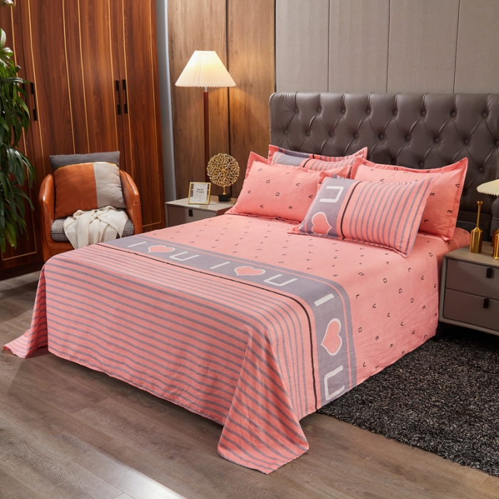 91家纺网 家纺一手货源 找家纺 爱一个家 2023新款植物羊绒单被套 爱之言