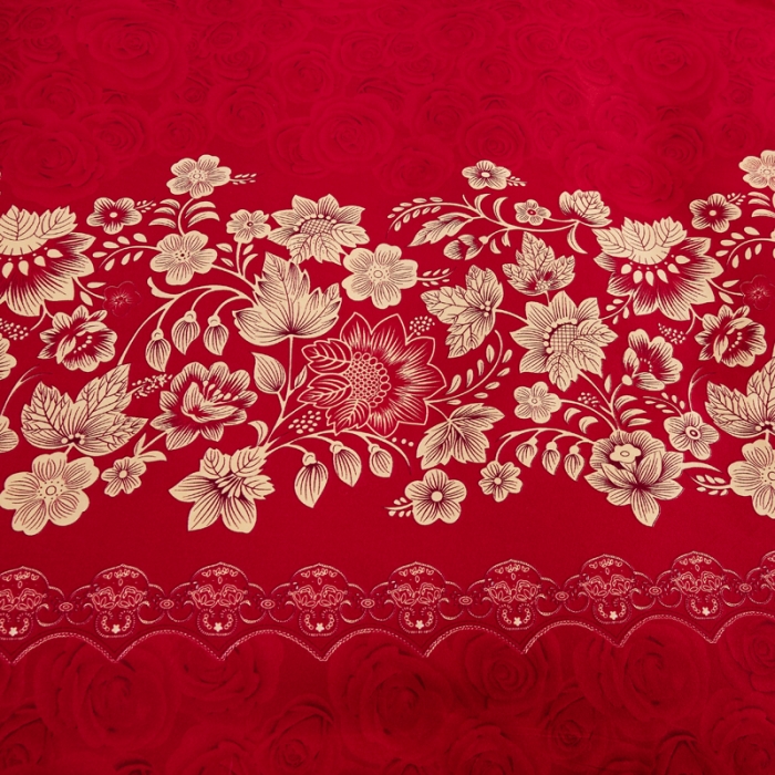 91家纺网 家纺一手货源 找家纺 爱一个家 2023新款植物羊绒单被套 红色之恋