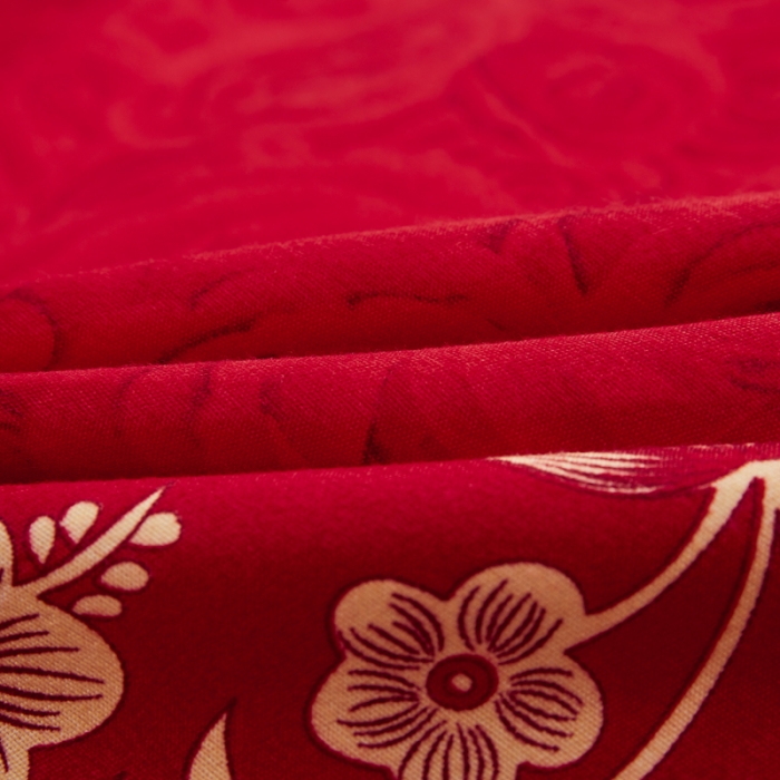 91家纺网 家纺一手货源 找家纺 爱一个家 2023新款植物羊绒单被套 红色之恋