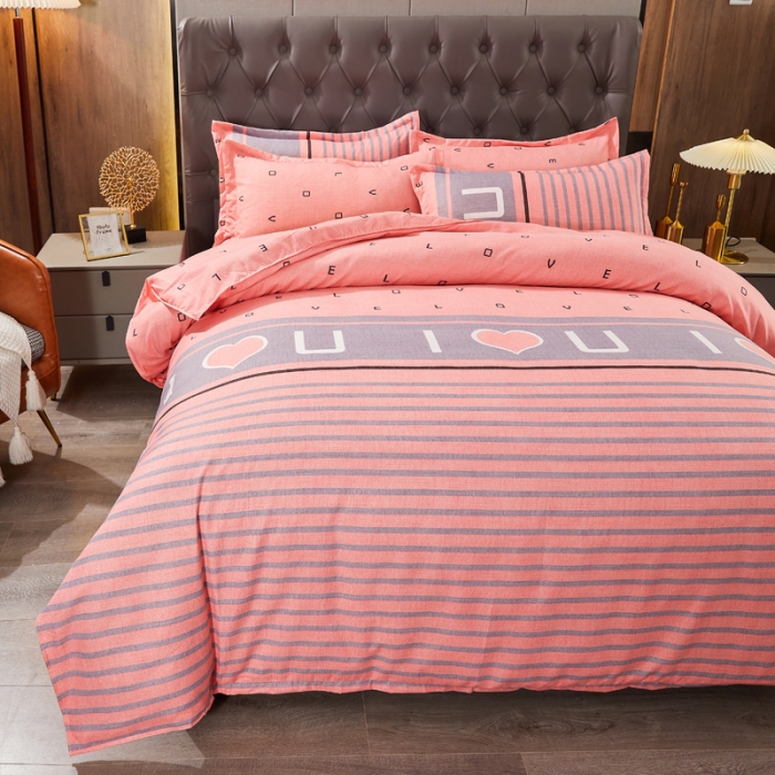 91家纺网 家纺一手货源 找家纺 爱一个家 2023新款植物羊绒单被套 爱之言