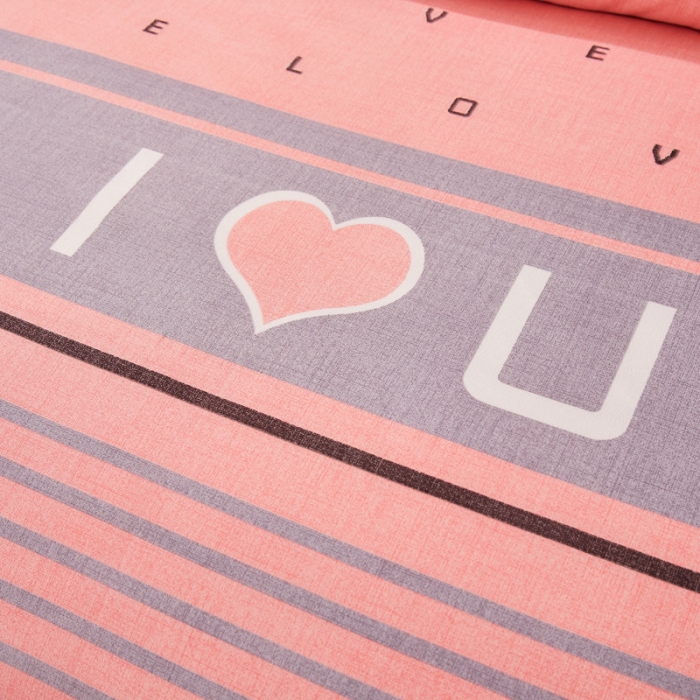 91家纺网 家纺一手货源 找家纺 爱一个家 2023新款植物羊绒单被套 爱之言