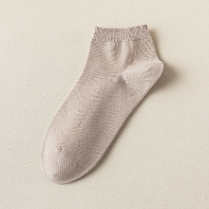 91家纺网 家纺一手货源 找家纺 【新款女士纯色船袜】新日式无印全棉女士良品隐形纯色棉袜透气女袜