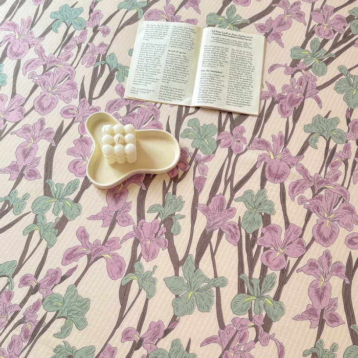 91家纺网 家纺一手货源 找家纺 火星时代 2023新款A类有氧提花小竺棉床单水洗棉粗布床单三件套 美人蕉