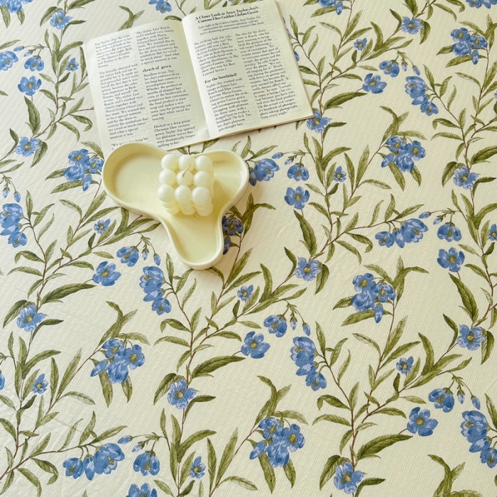 91家纺网 家纺一手货源 找家纺 火星时代 2023新款A类有氧提花小竺棉床单水洗棉粗布床单三件套 木野