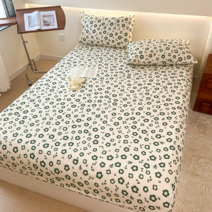 91家纺网 家纺一手货源 找家纺 火星时代 2023新款A类床笠罩棉小竺棉床笠保护套纯色床罩床垫罩床套 繁华