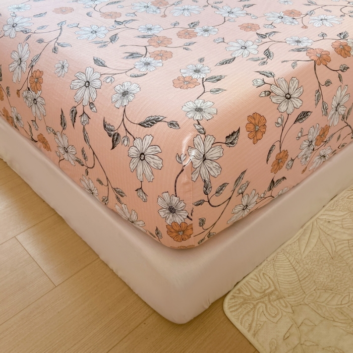 91家纺网 家纺一手货源 找家纺 火星时代 2023新款A类床笠罩棉小竺棉床笠保护套纯色床罩床垫罩床套 洛丽塔