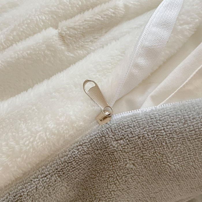 91家纺网 家纺一手货源 找家纺 慕尚 2025新款5D雪花绒四件套系列 黑白熊