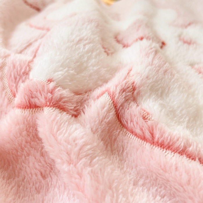 91家纺网 家纺一手货源 找家纺 慕尚 2025新款5D雪花绒四件套系列 花花小兔