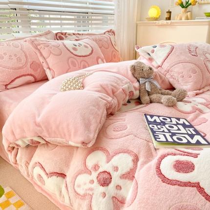 91家纺网 家纺一手货源 找家纺 （总）慕尚 2025新款5D雪花绒单品系列-单被套