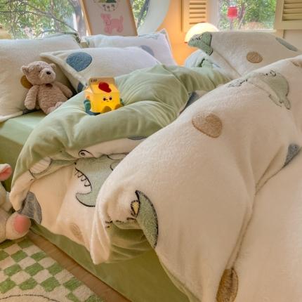 91家纺网 家纺一手货源 找家纺 （总）慕尚 2025新款5D雪花绒单品系列-单被套