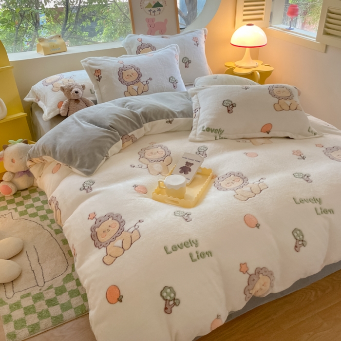 91家纺网 家纺一手货源 找家纺 （总）慕尚 2025新款5D雪花绒单品系列-单被套