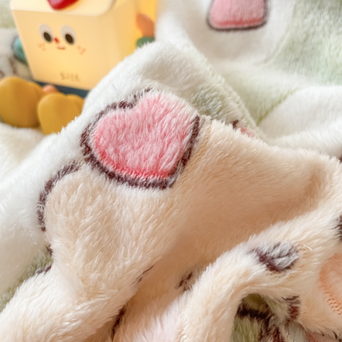 91家纺网 家纺一手货源 找家纺 慕尚 2025新款5D雪花绒单品系列-单被套 爱心狗