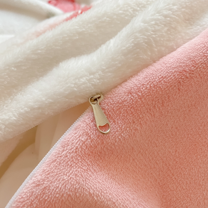 91家纺网 家纺一手货源 找家纺 慕尚 2025新款5D雪花绒单品系列-单被套 玫瑰之恋