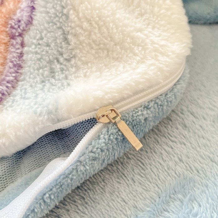 91家纺网 家纺一手货源 找家纺 慕尚 2025新款5D雪花绒单品系列-单被套 甜蜜小熊