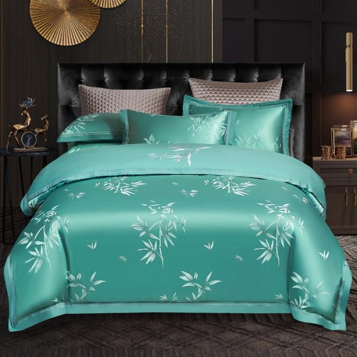 91家纺网 家纺一手货源 找家纺 天丝刺绣贡缎提花全棉四件套